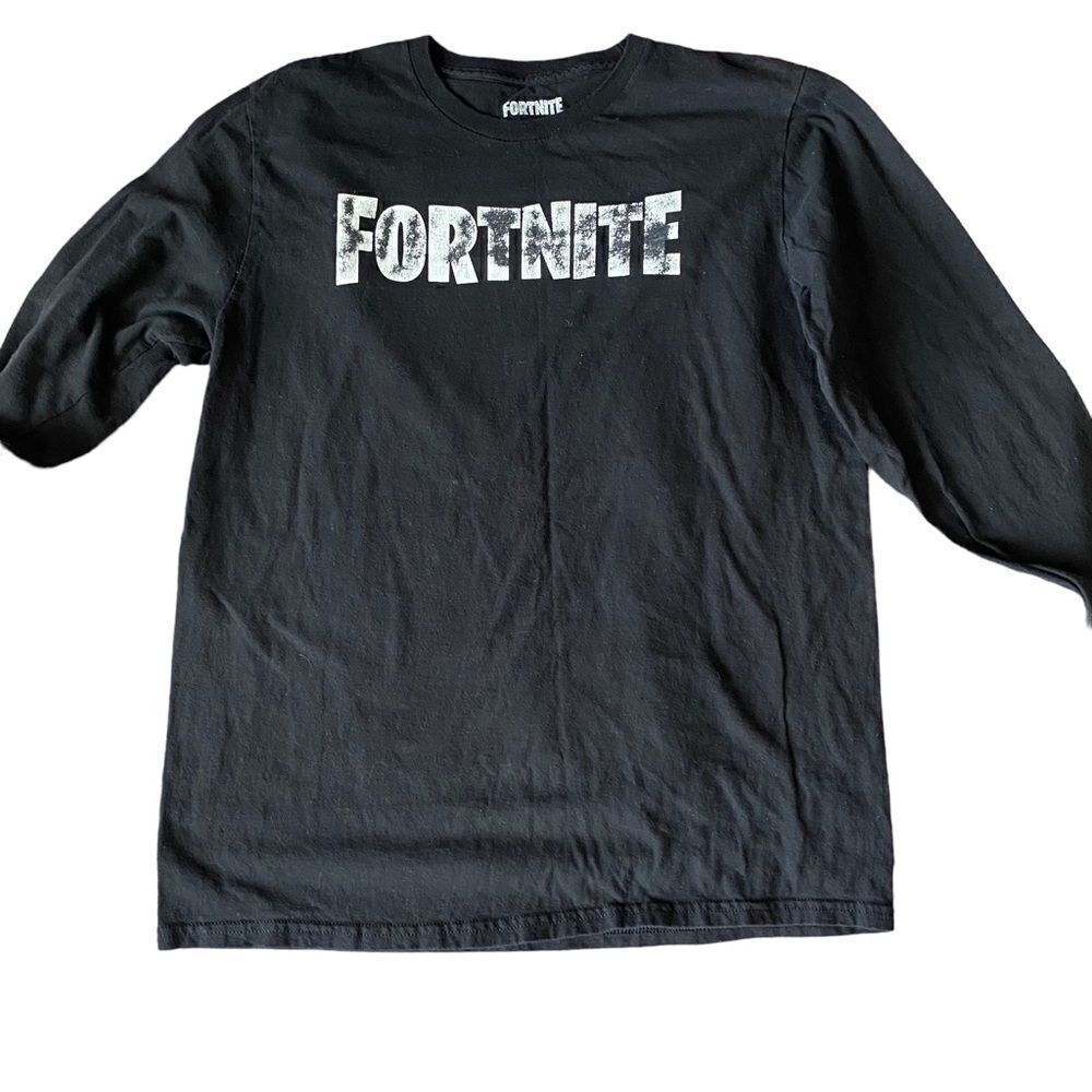 FORTNITE Long Sleeve Black T-Shirt Size Large